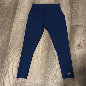 Blue High-Waisted Capri Pants